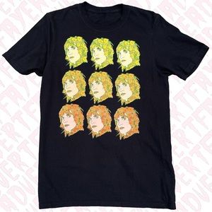 Noel Fielding Floral T-Shirt Mod The Mighty Boosh Vince Noir TV Show Tee